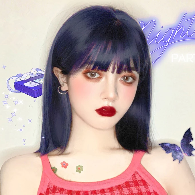 Unzzy Harajuku Blue Wig KF81454 3 Unzzy Harajuku Blue Wig KF81454