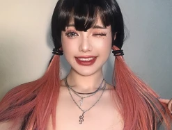 Unzzy HOT SALE Hanging Ear Highlighting Wig KF50015