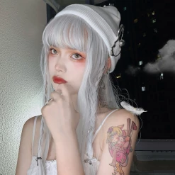 HOT SALE Unzzy Gray White Wig KF50036