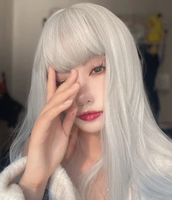 HOT SALE Unzzy Gray White Wig KF50036
