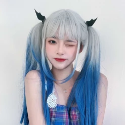 Unzzy Blue And White Gradient Wig KF81622 HOT SALE