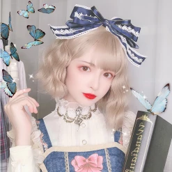 Unzzy HOT SALE Golden Short Curly Wig KF81635