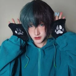 Unzzy Black And White Short Wig KF81642 HOT SALE