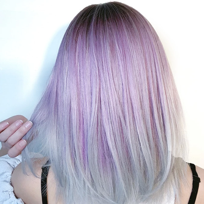 Unzzy HOT SALE Purple Gradient Wig KF81747 4 Unzzy HOT SALE Purple Gradient Wig KF81747