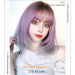Unzzy HOT SALE Purple Gradient Wig KF81747