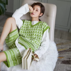 Unzzy Plaid Leisure Suit KF81865