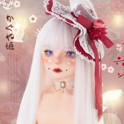 Unzzy White Long Straight Wig KF81945 HOT SALE