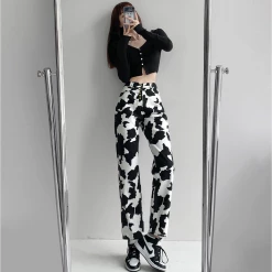 Unzzy HOT SALE Ulzzang Cow Pants KF81927