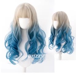 Unzzy Gradient Blue Wig KF81938