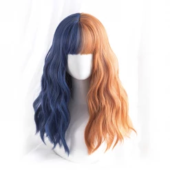 Unzzy Harajuku Blue Orange Wig KF81947