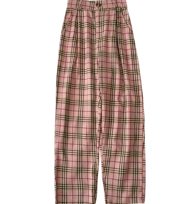 Unzzy HOT SALE Ulzzang Plaid Pants KF9115 8 Unzzy HOT SALE Ulzzang Plaid Pants KF9115