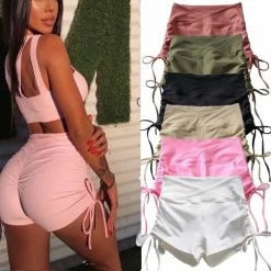 Unzzy High Waist Sports Shorts KF82081