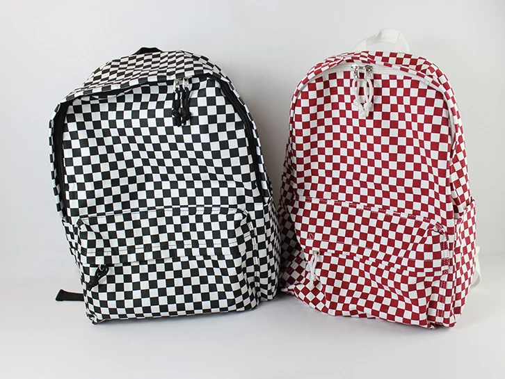 Unzzy Ulzzang Check Backpack KF81506 4 Unzzy Ulzzang Check Backpack KF81506