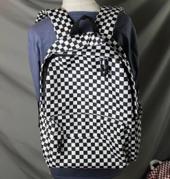 Unzzy Ulzzang Check Backpack KF81506
