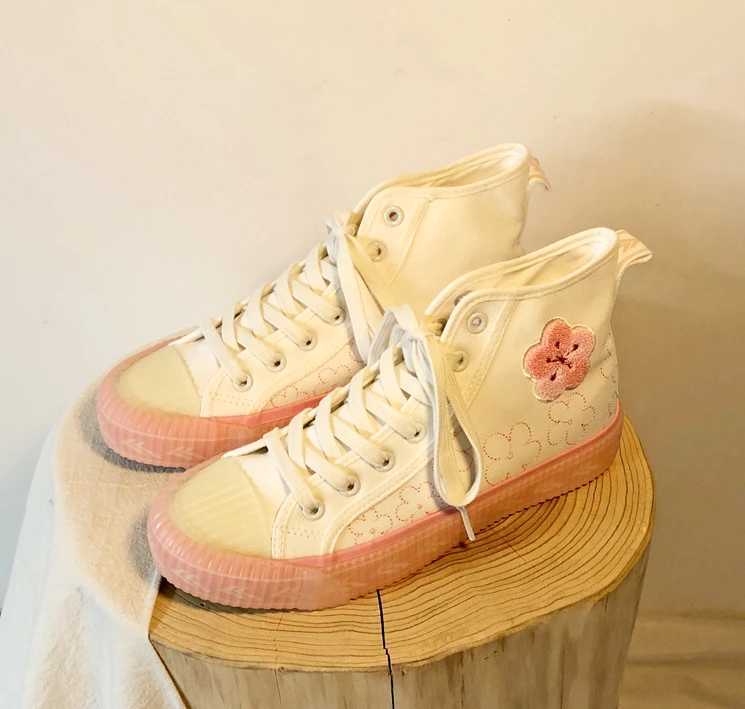 Unzzy Flower Embroidered High-top Canvas Shoes KF90186 HOT SALE 2 Unzzy Flower Embroidered High-top Canvas Shoes KF90186 HOT SALE