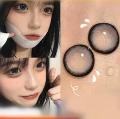 Unzzy All Contact Lenses Holy Deer Grey Contact Lenses (two Pieces) KF30244