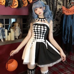 Unzzy HOT SALE Halloween Strapless Dresses (4 Piece Set) KF82307 7 Unzzy HOT SALE Halloween Strapless Dresses (4 Piece Set) KF82307