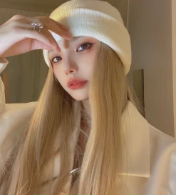 Unzzy HOT SALE Golden Wig + Hat Set KF82321