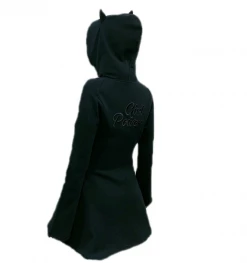 Unzzy HOT SALE Dark Hooded Dress KF82349