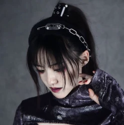 Unzzy HOT SALE Punk Metal Chain Headband KF82366