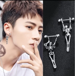 Unzzy Punk/Dark Ear Studs KF82376 HOT SALE