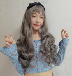 Unzzy CUTE BIG WAVE LONG ROLL WIG KF40380 HOT SALE