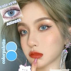 Unzzy Blue Contact Lenses (two Pieces) KF30388