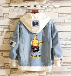 Unzzy Pikachu Denim Jacket KF9201