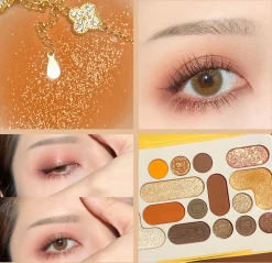 Unzzy Seventeen Color Keyboard Eye Shadow MK0048