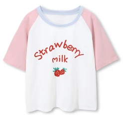 Unzzy HOT SALE Japanese Strawberry Milk Pajamas Set Kf82720