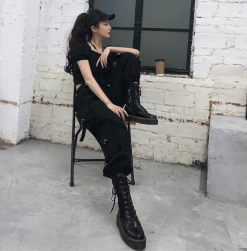 Unzzy HOT SALE Dark Overalls KF9265