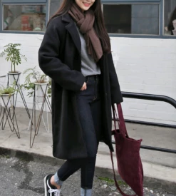 Kfashionstyle Long Korean Style Lapel Jacket KF10079 HOT SALE