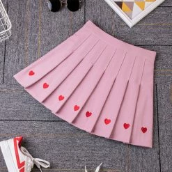 Unzzy High Waist Pleated Skirt KF24065