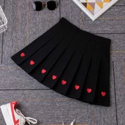 Unzzy High Waist Pleated Skirt KF24065