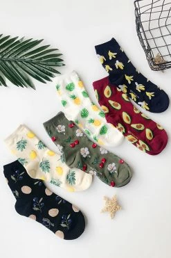 Unzzy Korean Fashion Fruit Cotton Socks KF20035 HOT SALE
