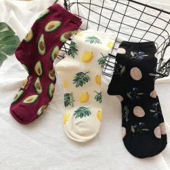 Unzzy Korean Fashion Fruit Cotton Socks KF20035 HOT SALE