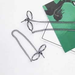 Unzzy HOT SALE Double Chain Earrings KF30311