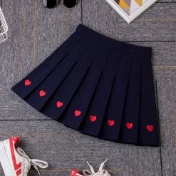 Unzzy High Waist Pleated Skirt KF24065