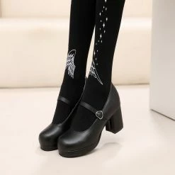Unzzy HOT SALE Retro High Heels Shoes KF2248