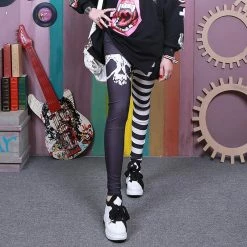 Unzzy Grunge Cartoon Leggings KF8209 HOT SALE