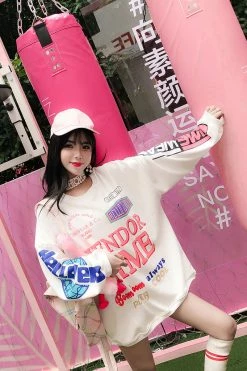 Unzzy HOT SALE Vendor Time Loos Sleeve Long Sweatshirt KF2286 21 Unzzy HOT SALE Vendor Time Loos Sleeve Long Sweatshirt KF2286