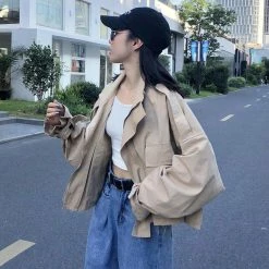 Unzzy Korea Vintage Windbreaker Jacket KF2343