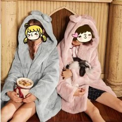 Unzzy Pastel Plush Coat KF9522 HOT SALE