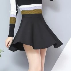 Unzzy High Waist Pleated Skirt KF24103 HOT SALE