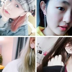 Unzzy HOT SALE Double Chain Earrings KF30311