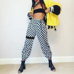 Unzzy HOT SALE Checkers Pants KF90254