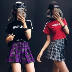 Unzzy Ulzzang High Waist Pleated Skirt KF24105 HOT SALE