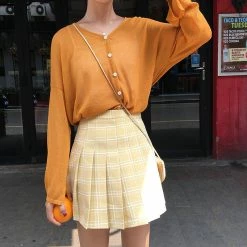 Unzzy HOT SALE High Waist Pleated Skirt KF24054 8 Unzzy HOT SALE High Waist Pleated Skirt KF24054