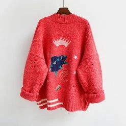 Unzzy Cartoon Sweater Coat KF9299