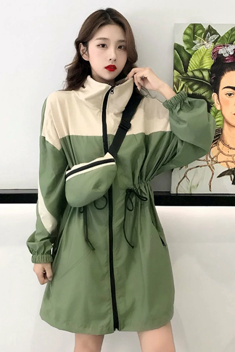 Unzzy Long Sleeve Windbreaker Jacket + Bag 2 Piece Set KF2340 HOT SALE 8 Unzzy Long Sleeve Windbreaker Jacket + Bag 2 Piece Set KF2340 HOT SALE